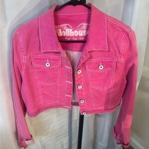 Dollhouse Vibrant Pink Denim Jacket